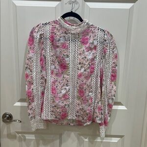 Love Shack Fancy Floral Lace Women's Top